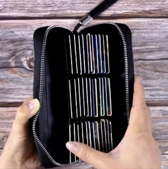 ANDOILT Genuine Leather Wallet for Women Men RFID Blocking Credit Card Holder - Picture 14 of 15